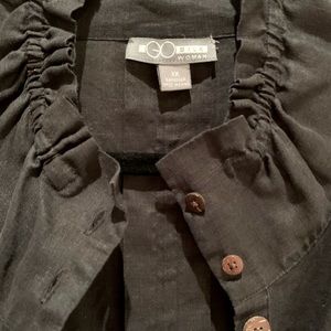 Women’s linen smock blouse